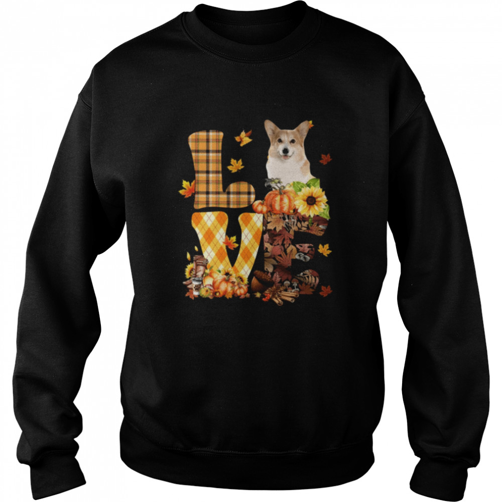 love autumn corgi classic t unisex sweatshirt