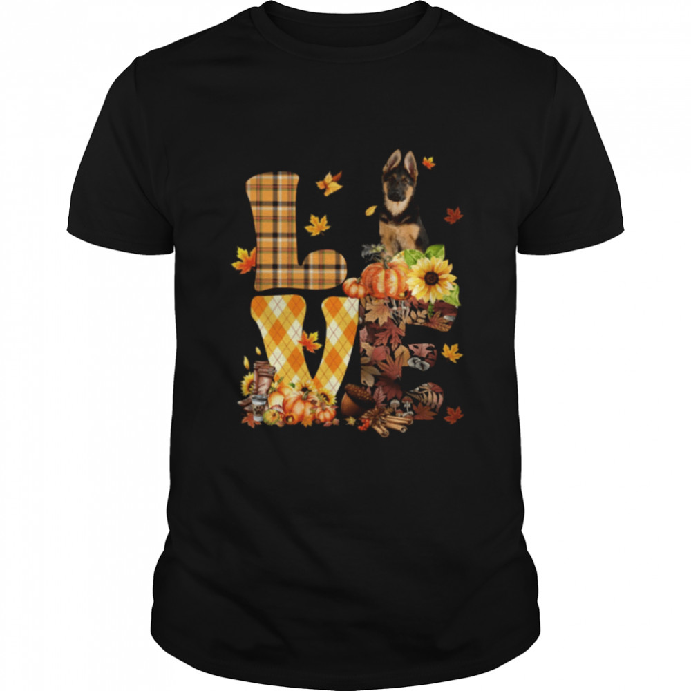 Love Autumn - German Shepherd 1 Classic T- Classic Men's T-shirt