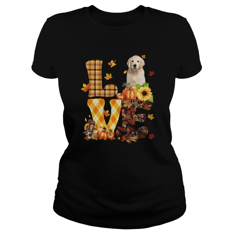 Love Autumn - Golden Retriever 1 Classic T- Classic Women's T-shirt