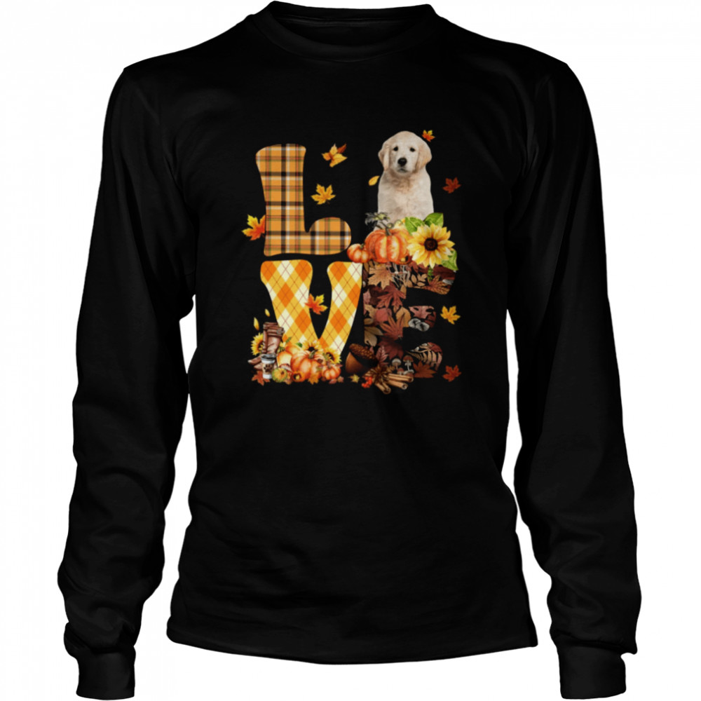 love autumn golden retriever 1 classic t long sleeved t shirt