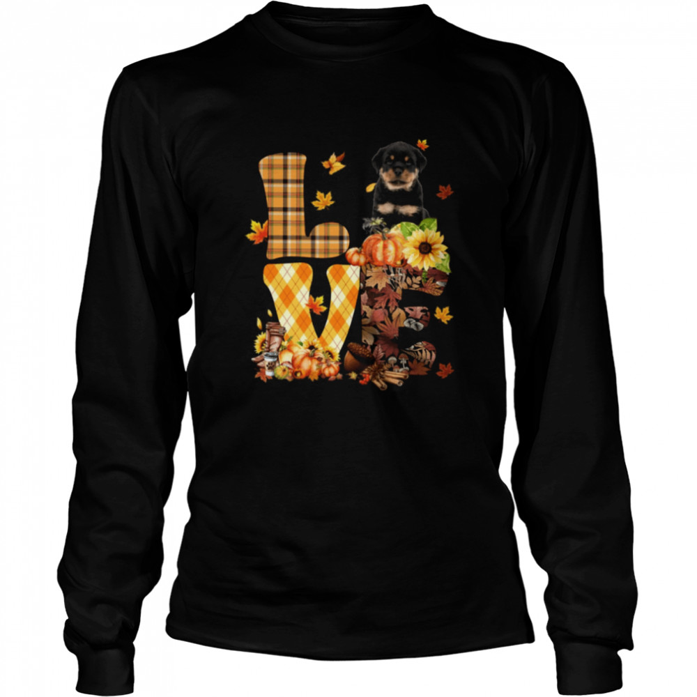 love autumn rottweiler 2 classic t long sleeved t shirt