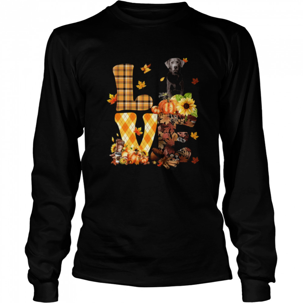 Love Autumn - SILVER Labrador Classic T- Long Sleeved T-shirt
