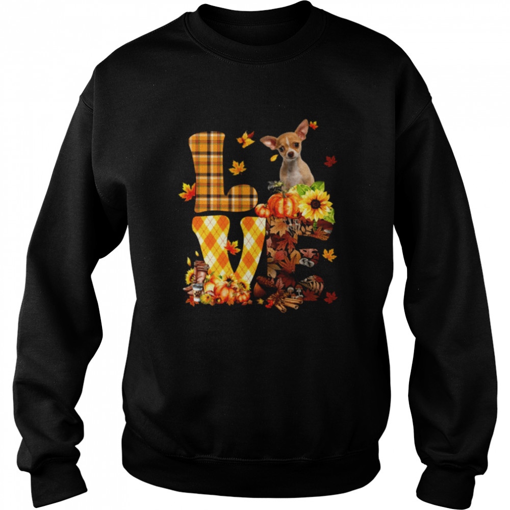 Love Autumn - TAN Chihuahua 2 Classic T- Unisex Sweatshirt