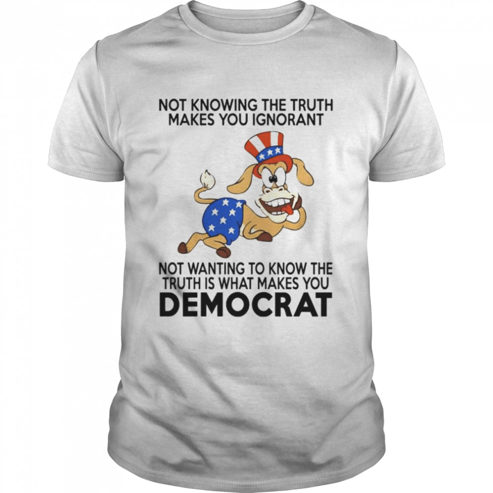 Not knowing the truth makes you ignorant shirt Classic Men's T-shirt