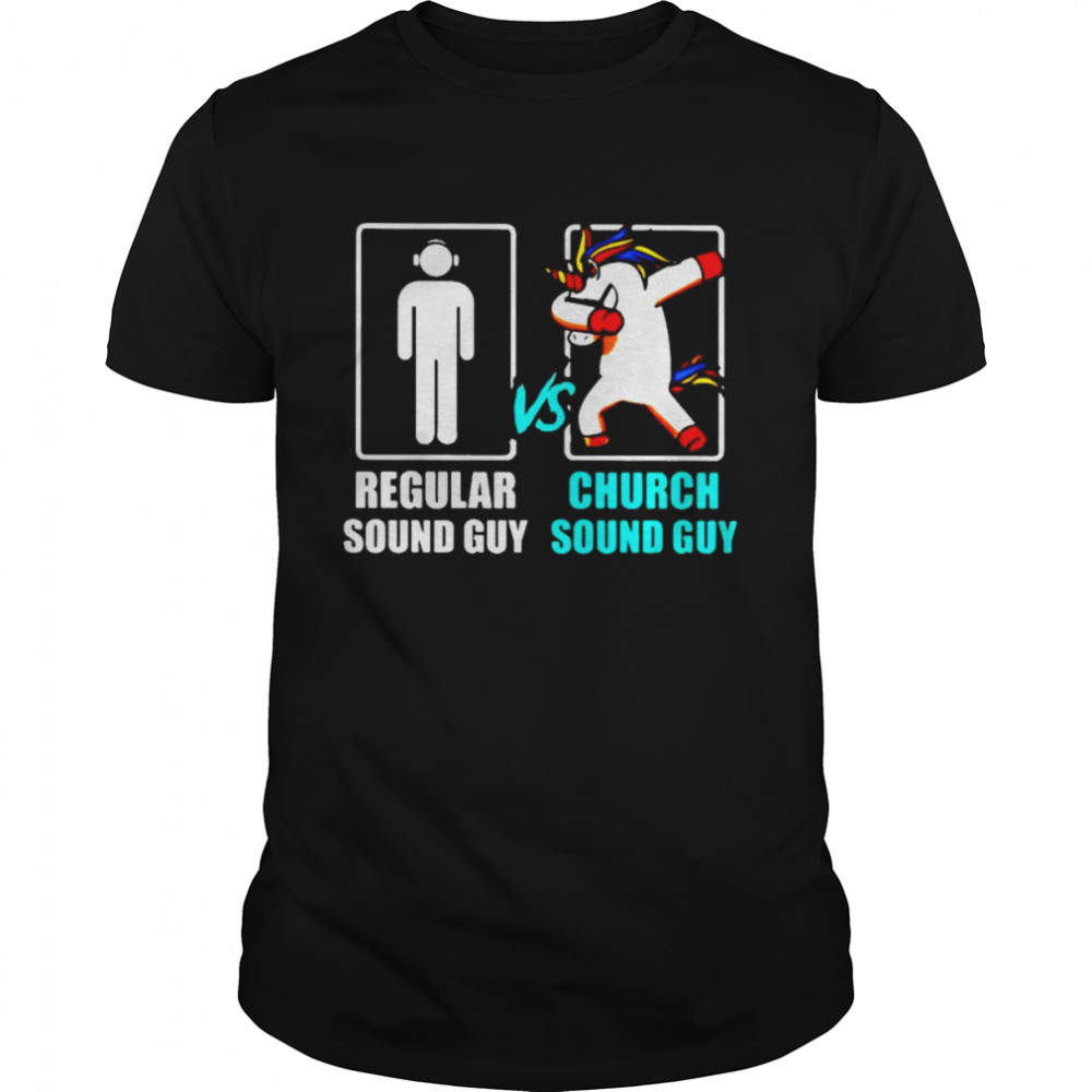 Regular sound guy vs church sound guy unicorn shirt Classic Men's T-shirt