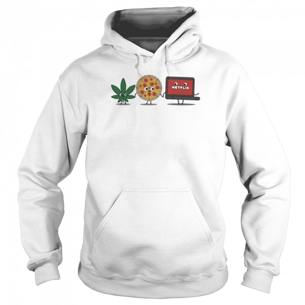 weed pizza netflix shirt unisex hoodie