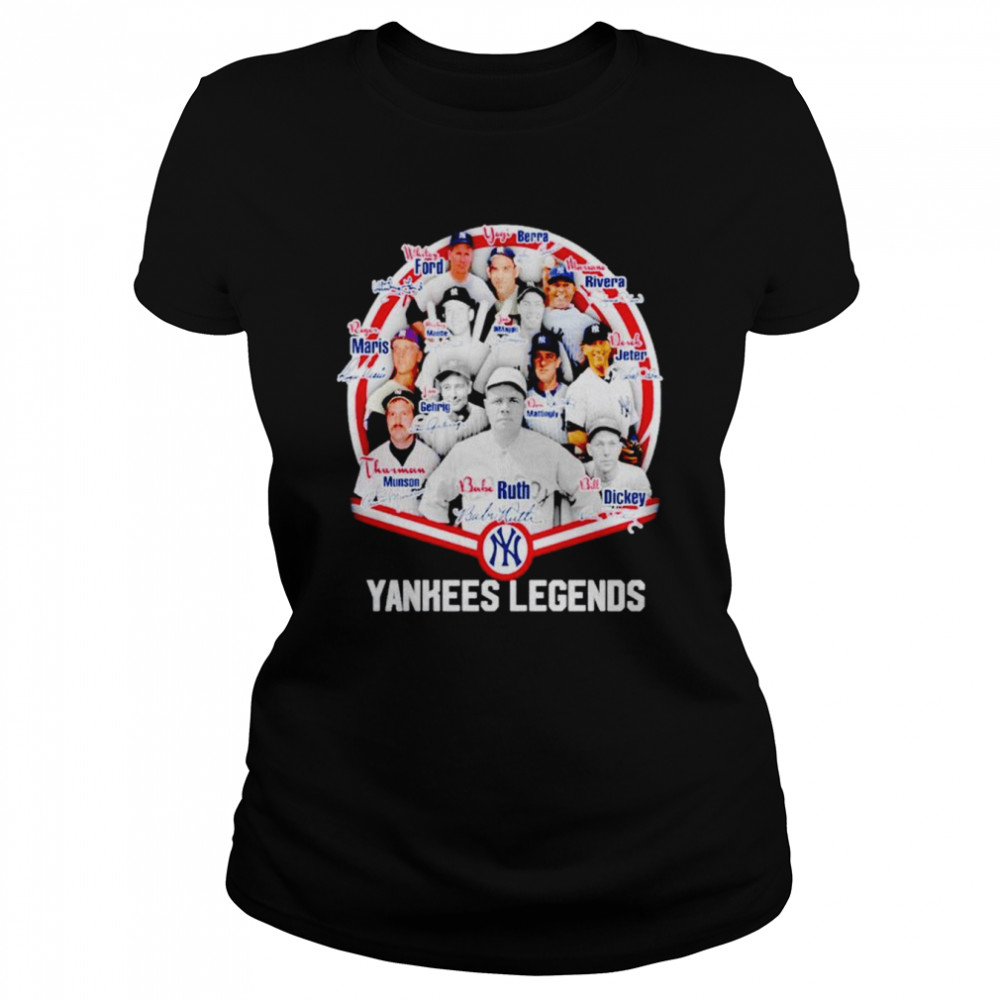 New York Yankees Players Yankees Legends signatures shirt