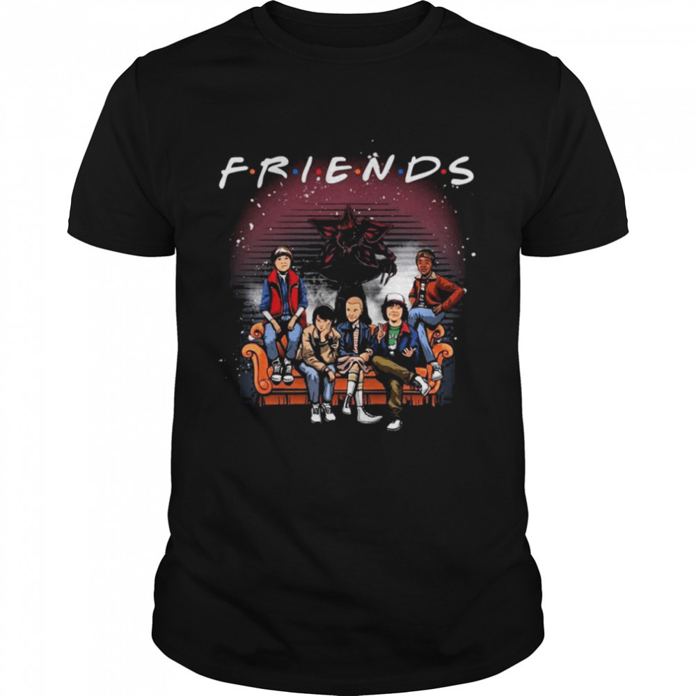 Friends Stranger Things Characters Tv Show  Classic Men's T-shirt