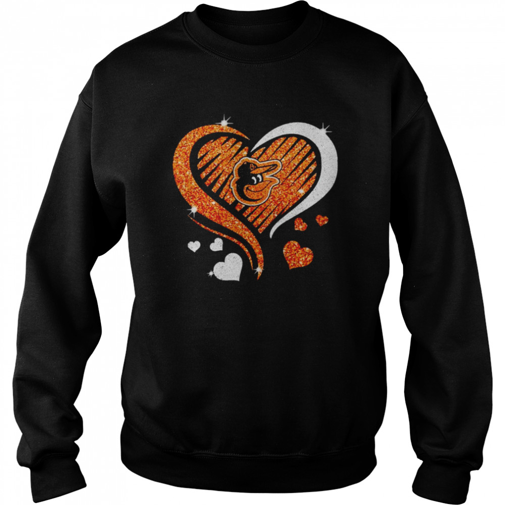Baltimore Orioles Go Orioles Heart Diamond Shirt, hoodie, sweater