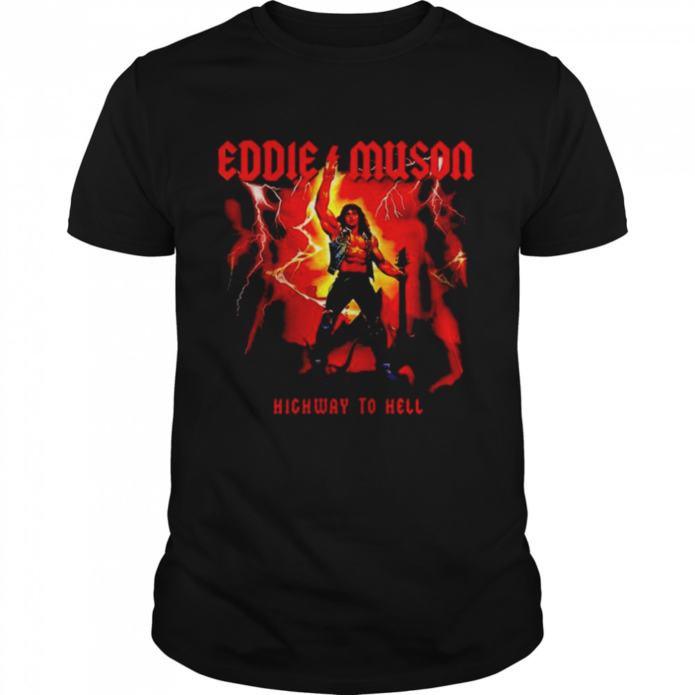 Eddie Munson Stranger Things hichway to hell shirt Classic Men's T-shirt