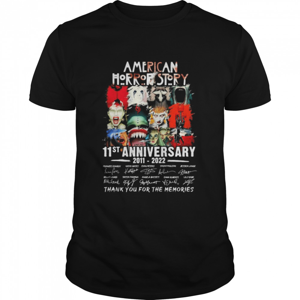 11st Anniversary of American Horror Story 2011-2022 Signatures Thank You For The Memories  Classic Men's T-shirt