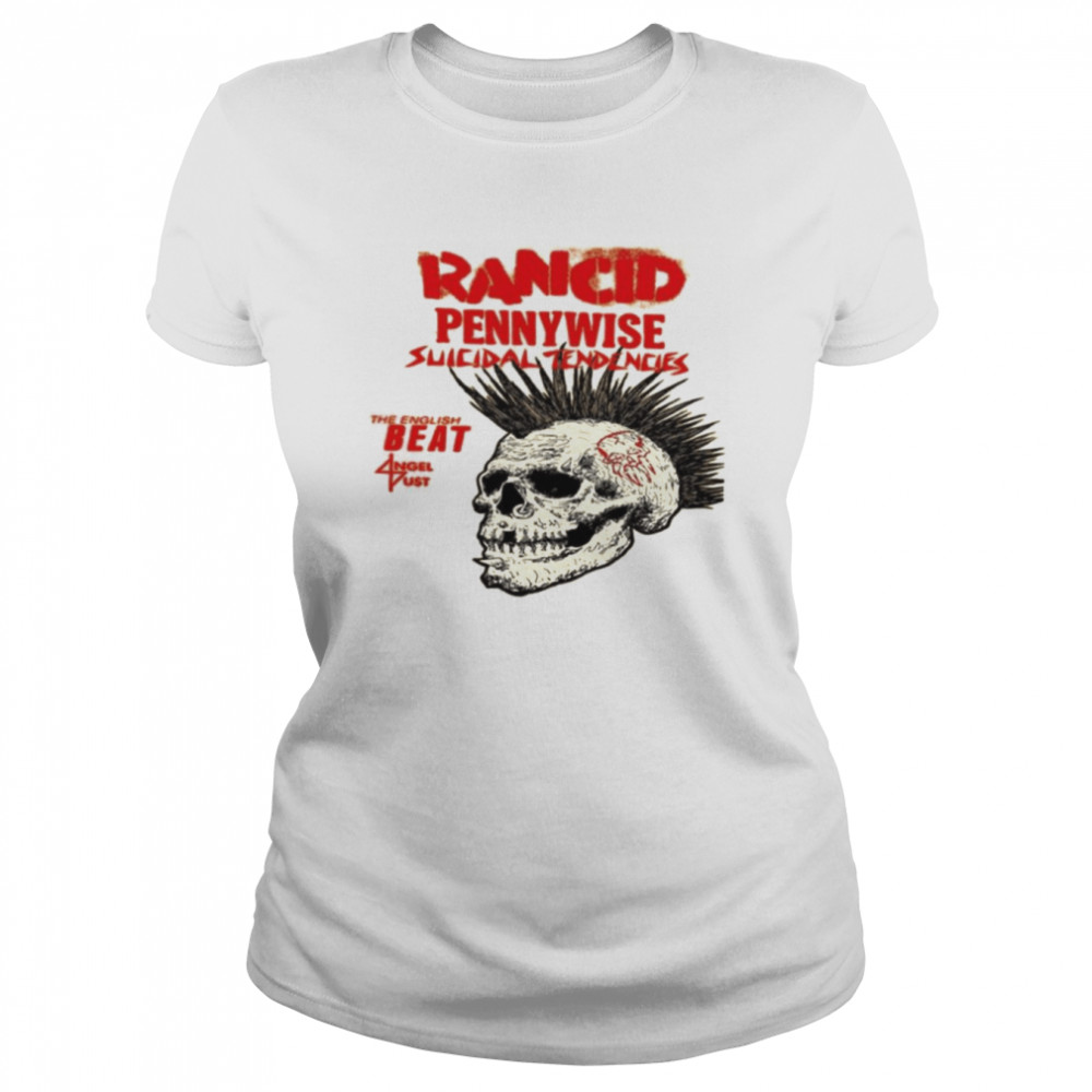 Pennywise Suicidal Tendencies And Rancid Band shirt Classic Women's T-shirt