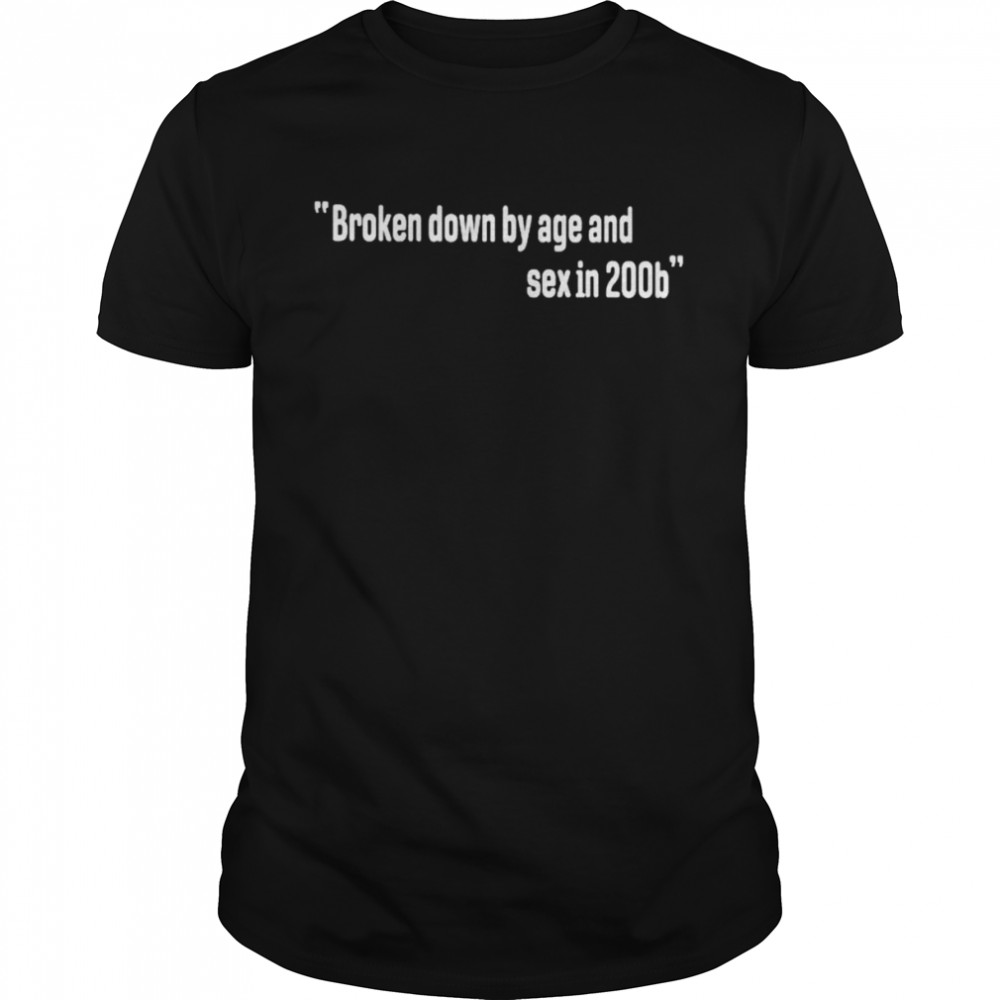 Broken down by age and sex in 200b shirt Classic Men's T-shirt