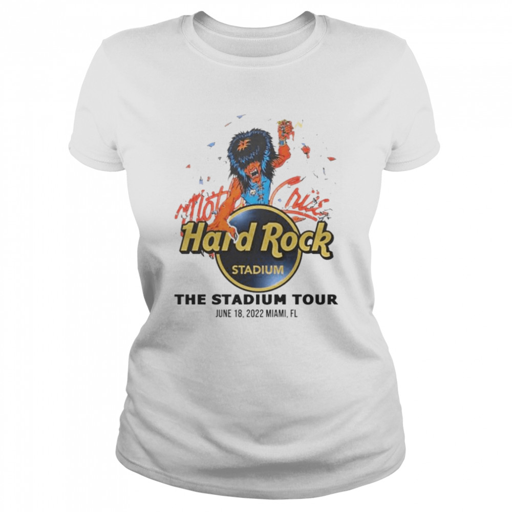 Motley Crue Stadium Tour 2022 Miami FL Hard Rock Stadium Event shirt Classic Women's T-shirt