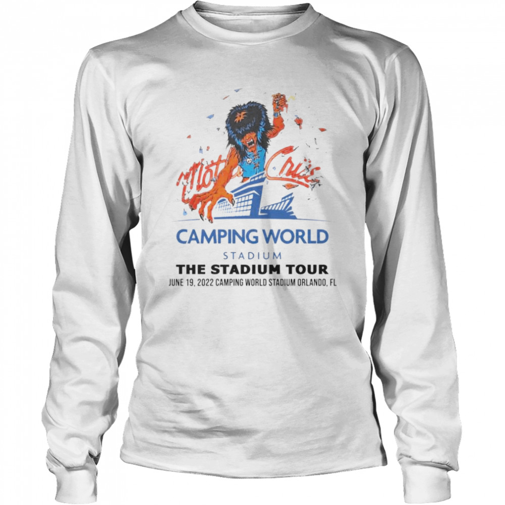 Motley Crue Stadium Tour 2022 Orlando FL Camping World Stadium Event shirt Long Sleeved T-shirt