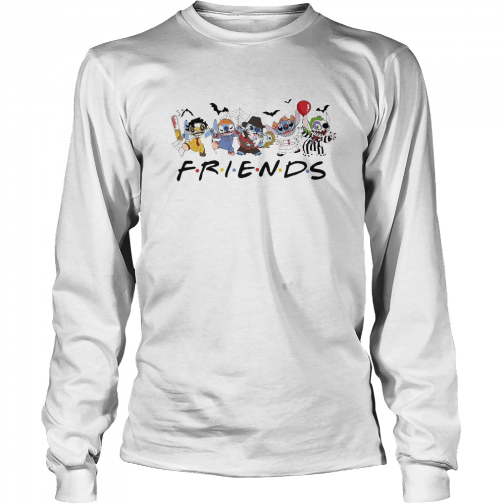 Stitch Friends Horror Film Halloween shirt Long Sleeved T-shirt