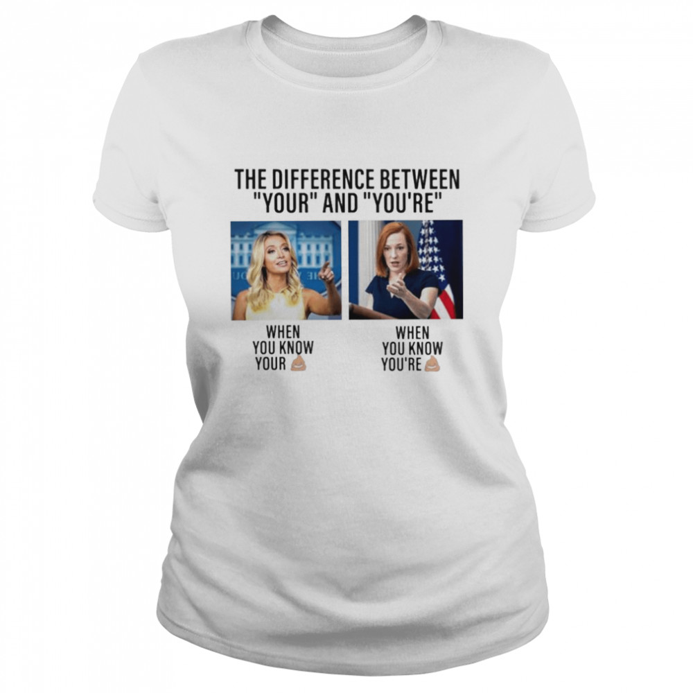 The Difference between your and you’re shirt Classic Women's T-shirt