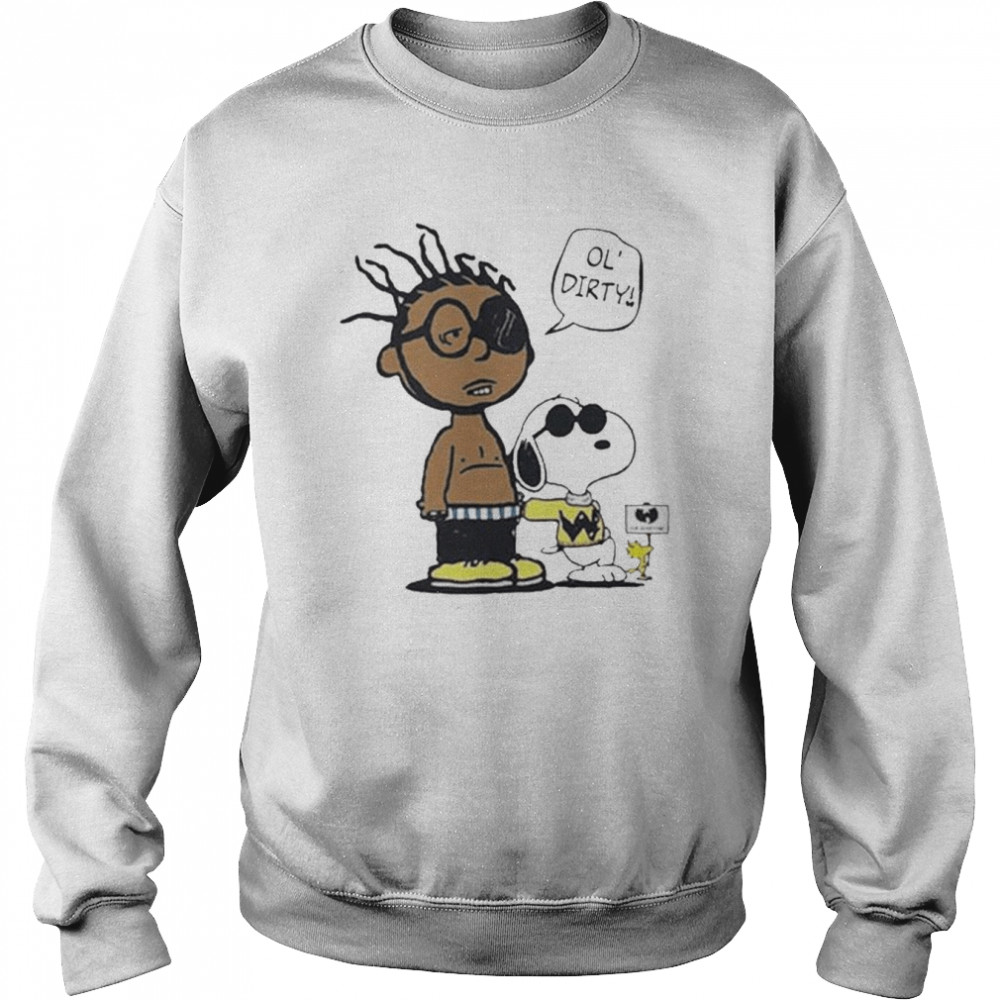 Wu Tang Snoopy And Woodstock And Charlie Brown Ol Dirty T- Unisex Sweatshirt