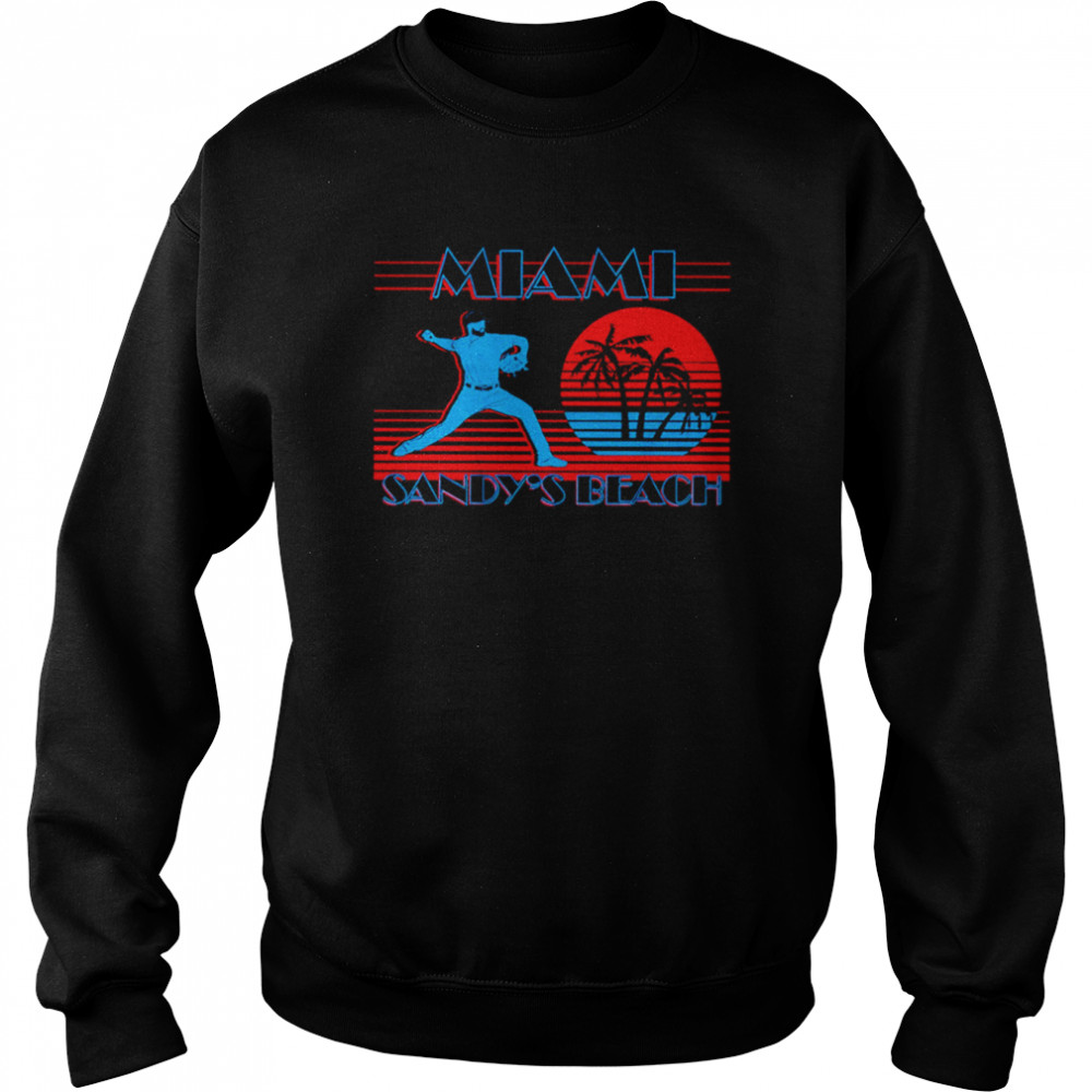Marlins Sandy Alcantara Sandy's Beach shirt, hoodie, sweater, long