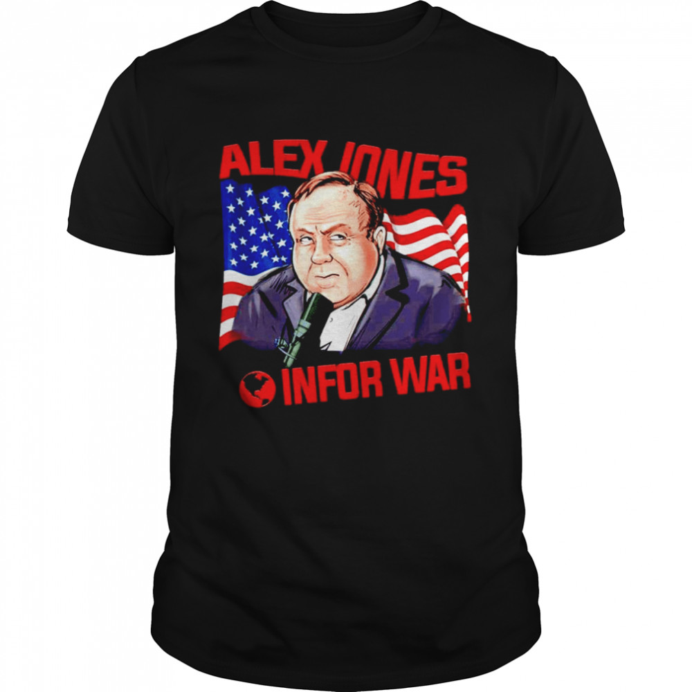 Alex Jones Infor War Flag USA  Classic Men's T-shirt