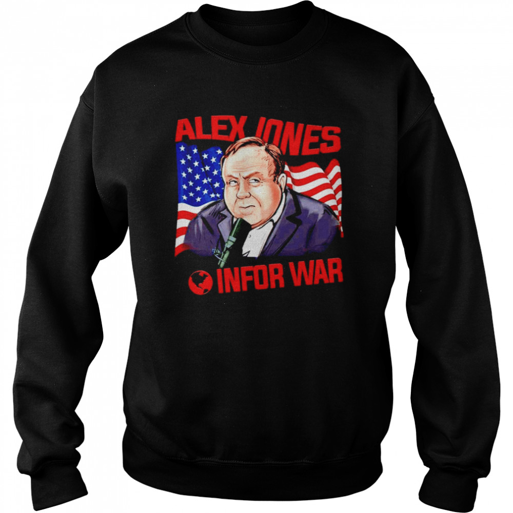 Alex Jones Infor War Flag USA  Unisex Sweatshirt
