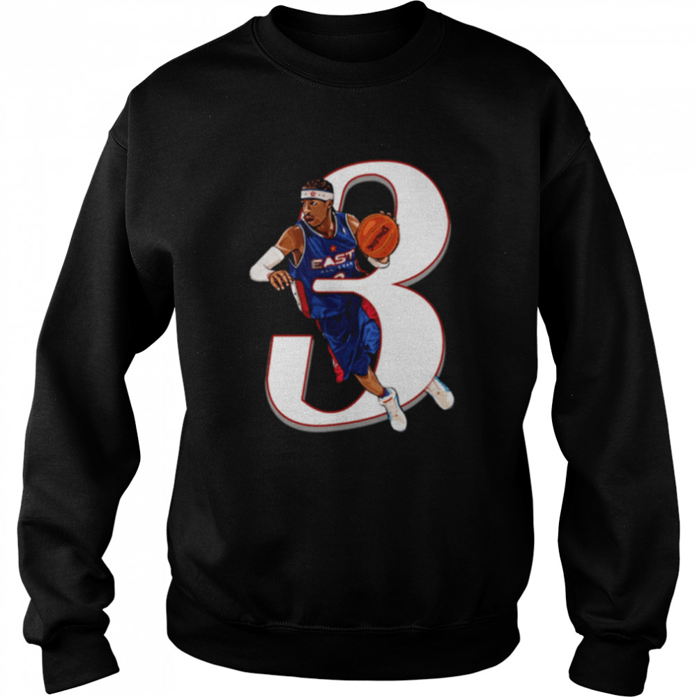 Allen Iverson All Star Game Inspired Throwback Nba Graphic shirt Unisex Sweatshirt