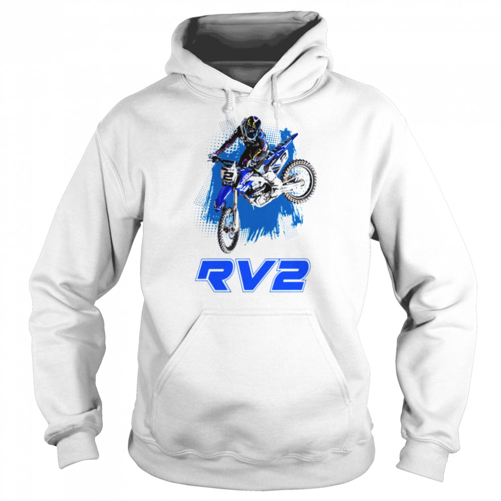 Blue Art Motocross And Supercross Ryan Villopoto Rv2 Champion shirt Unisex Hoodie