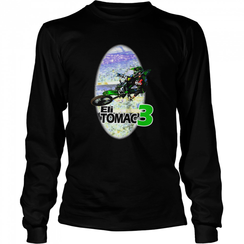 Crazy Eli Tomac Motocross And Supercross Champion shirt Long Sleeved T-shirt