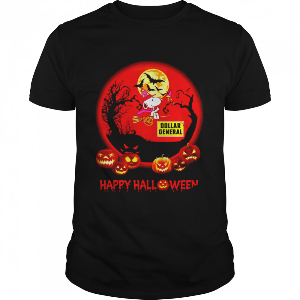 Dollar General Snoopy witch Happy Halloween 2022 shirt Classic Men's T-shirt