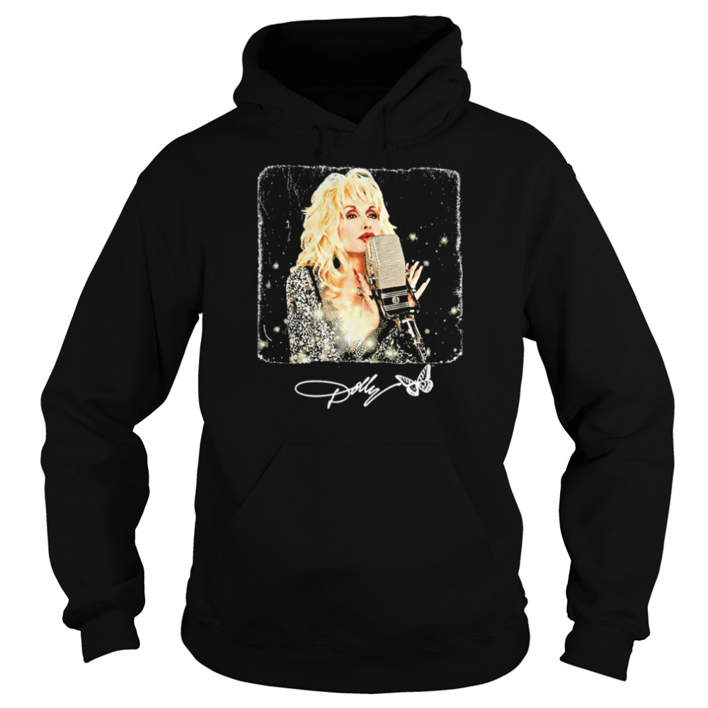 Dolly Parton On the Mic  Unisex Hoodie