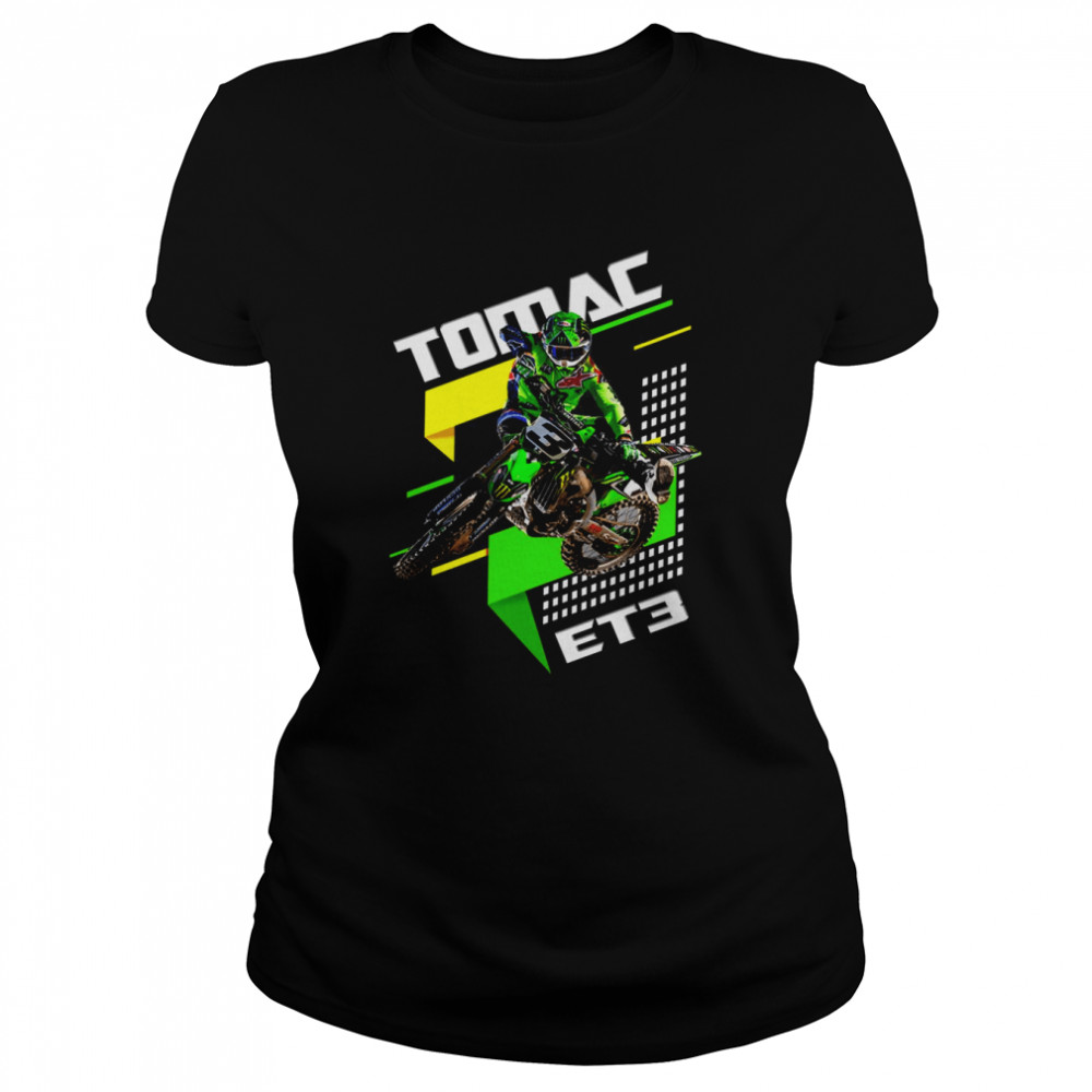 Eli Tomac Et3 3 Fan Supporter Merchandise Motocross And Supercross Champion shirt Classic Women's T-shirt