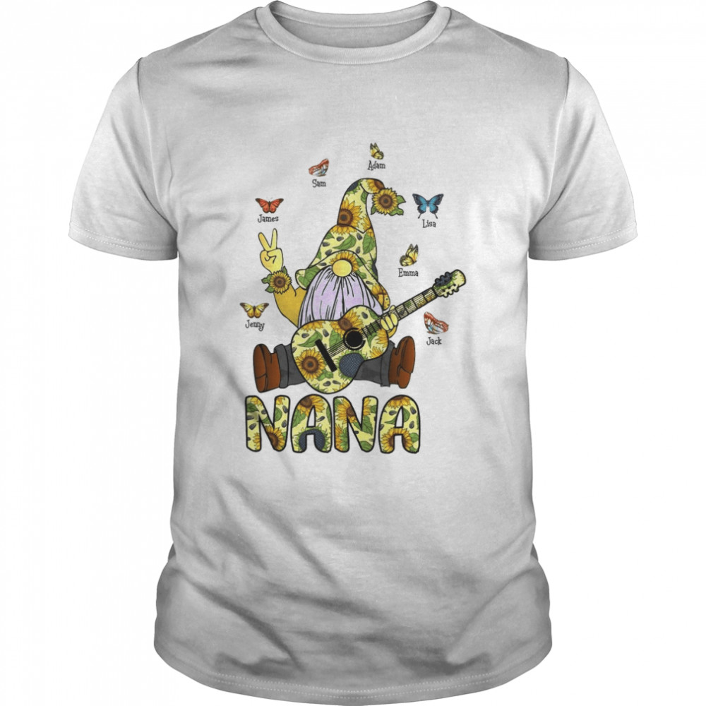 Gnome Nana Sunflower shirt Classic Men's T-shirt