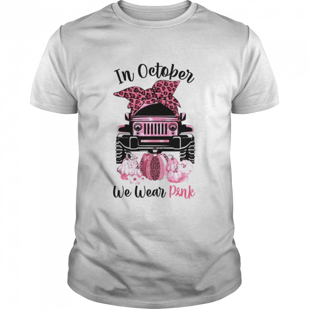 In October We Wear Pink Pink Pumpkins shirt Classic Men's T-shirt