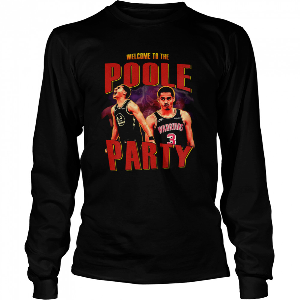 Jordan Poole Poole Party 90s Bootleg Retro shirt Long Sleeved T-shirt