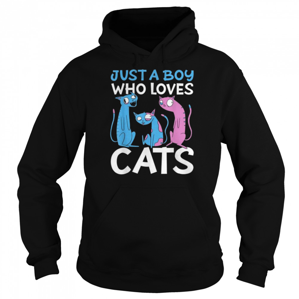 Just a Boy who Loves Cats  Unisex Hoodie