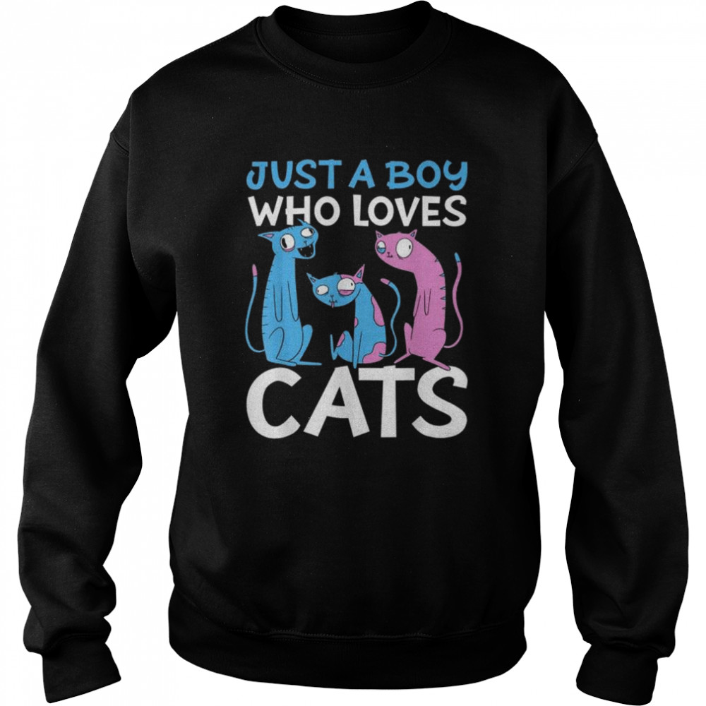 Just a Boy who Loves Cats  Unisex Sweatshirt