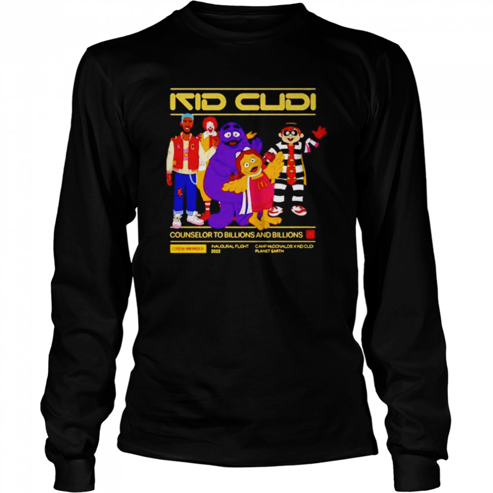 Kid Cudi X Camp Mcdonald’s shirt Long Sleeved T-shirt