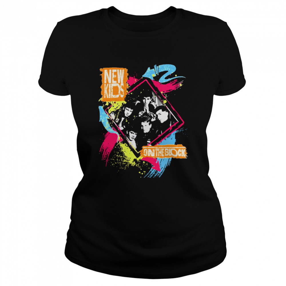New Kids On The Block 80s (1989) Original Pop Boy Band Concert 2022 shirt Classic Women's T-shirt