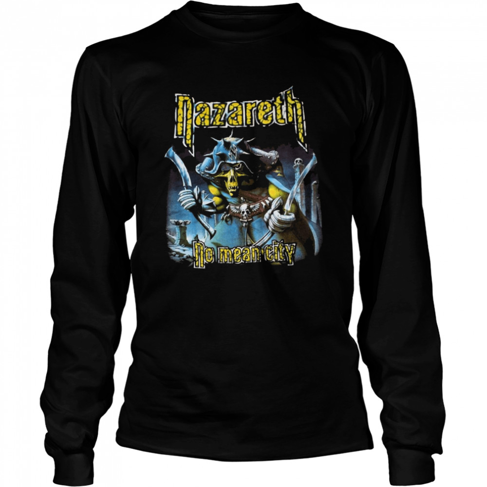No Mean City Heavy Metal Black Nazareth Band shirt Long Sleeved T-shirt