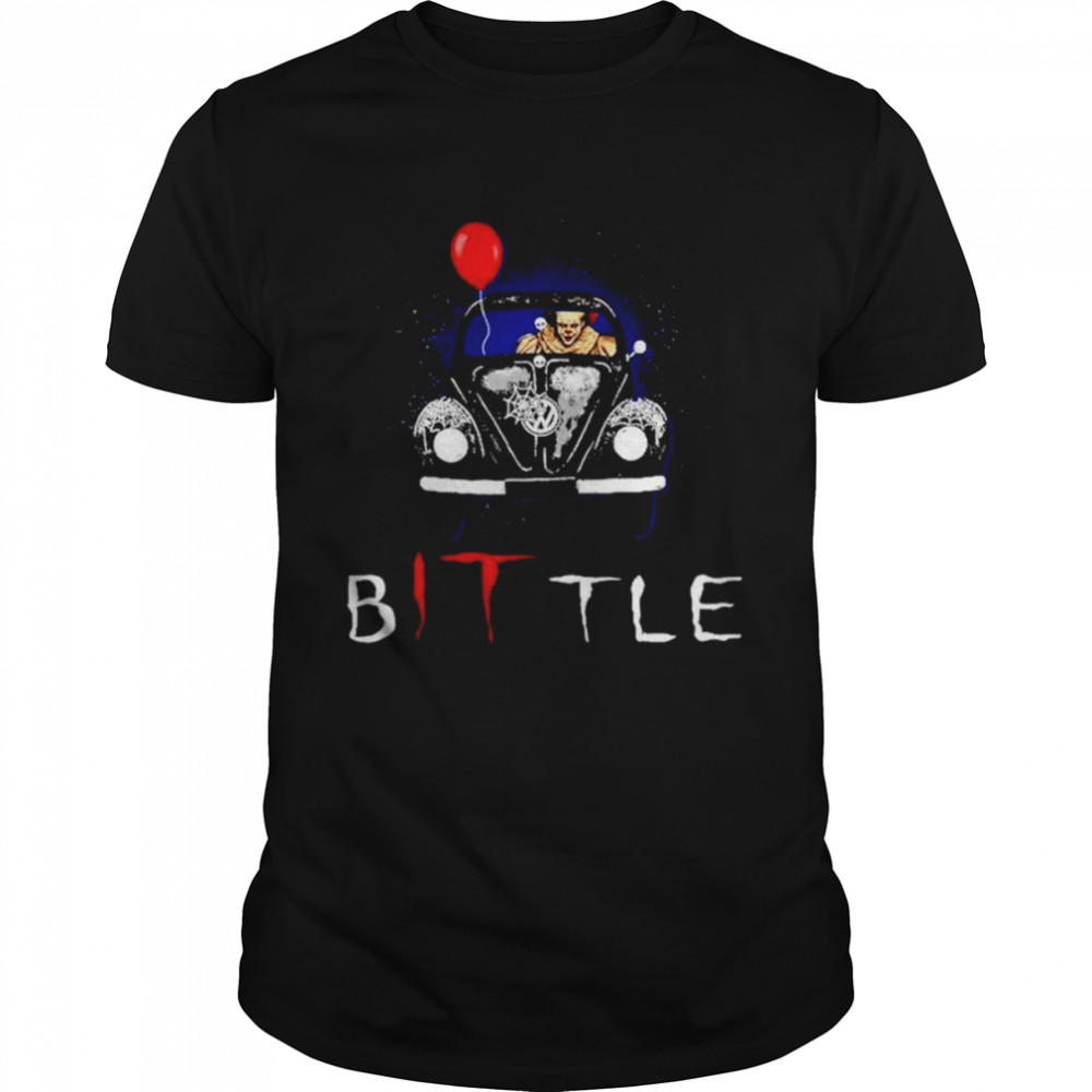Pennywise Driving Volkswagen Beetle Bittle IT Clown shirt Classic Men's T-shirt