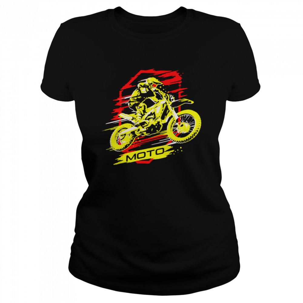 Redyellow Sticker. Red Yellow Sticker. Motocross And Supercross Champion shirt Classic Women's T-shirt