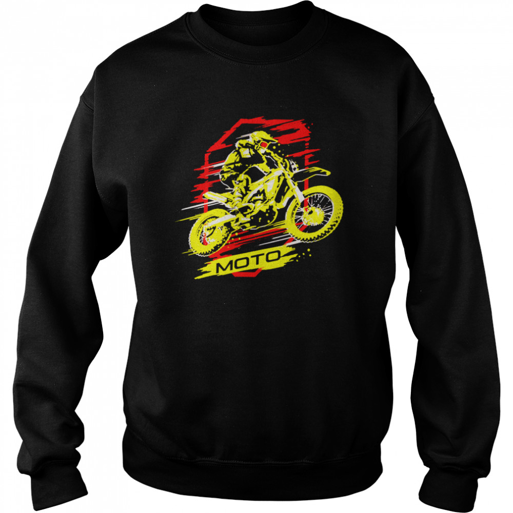 Redyellow Sticker. Red Yellow Sticker. Motocross And Supercross Champion shirt Unisex Sweatshirt