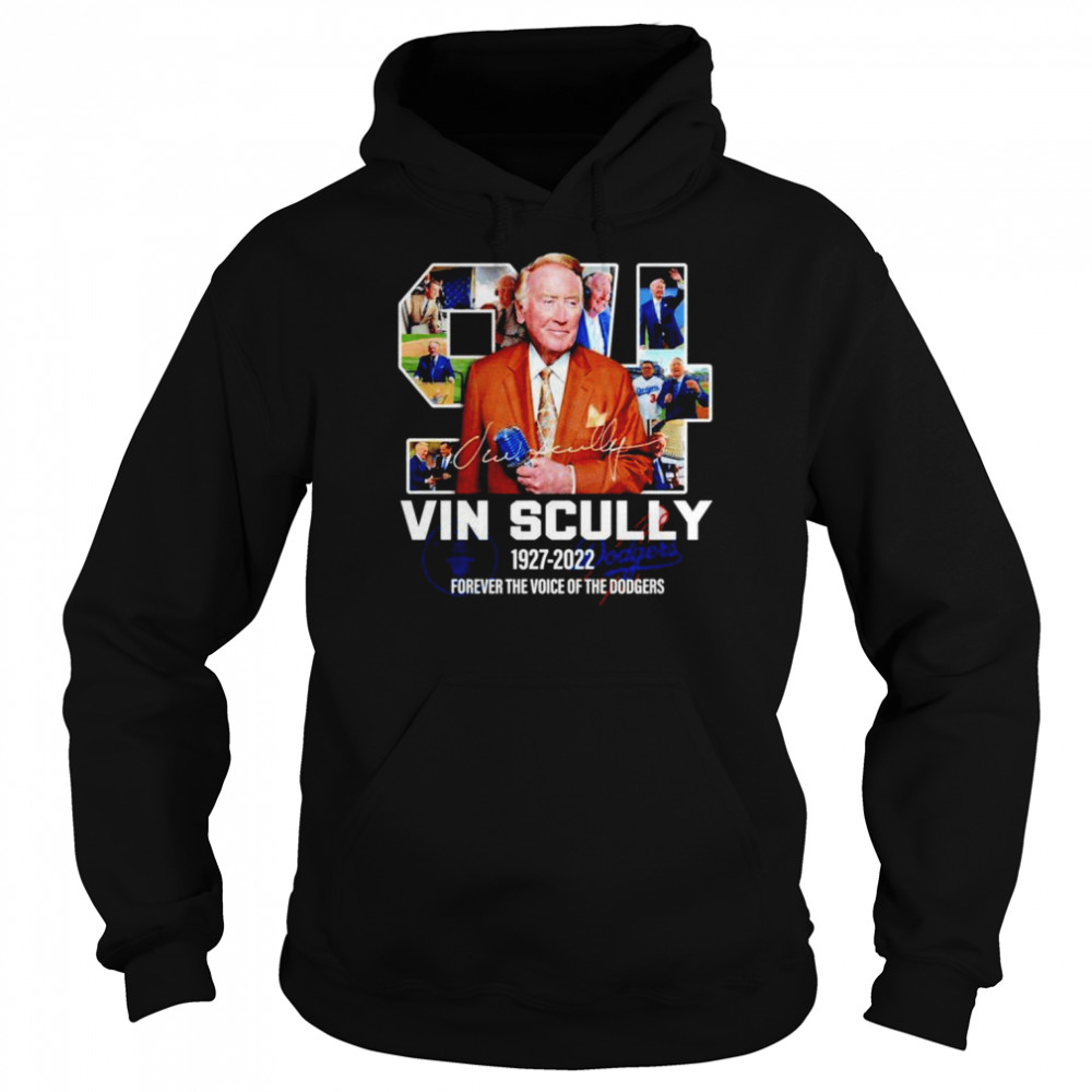 Rip Vin Scully Forever The Voice Of The Dodgers  Unisex Hoodie