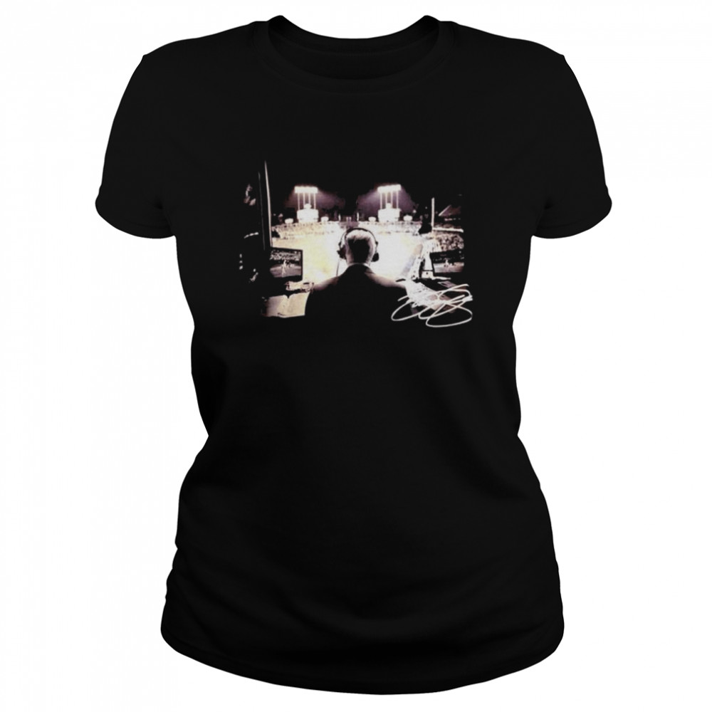 Rip vin scully singnature los angeles dodgers baseball shirt Classic Women's T-shirt