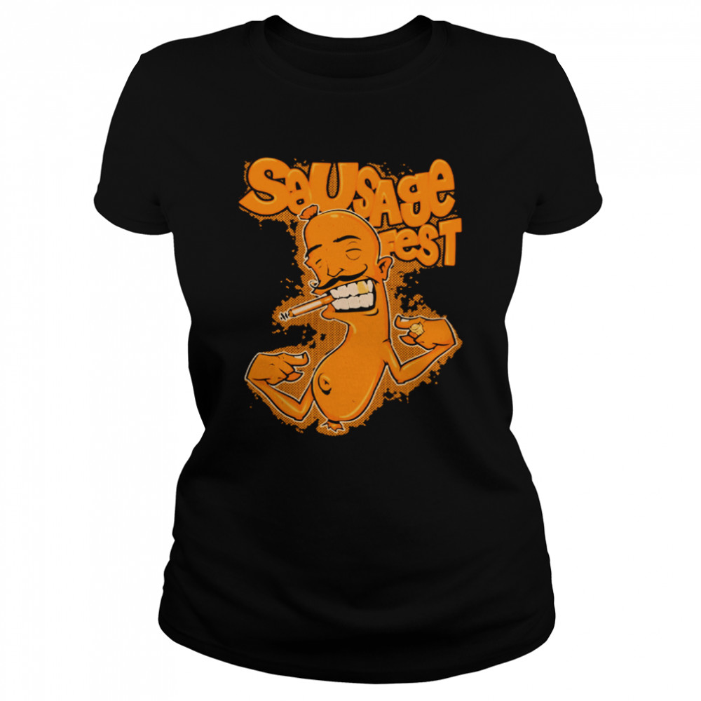Sausage Fest White Funny Art shirt Classic Women's T-shirt