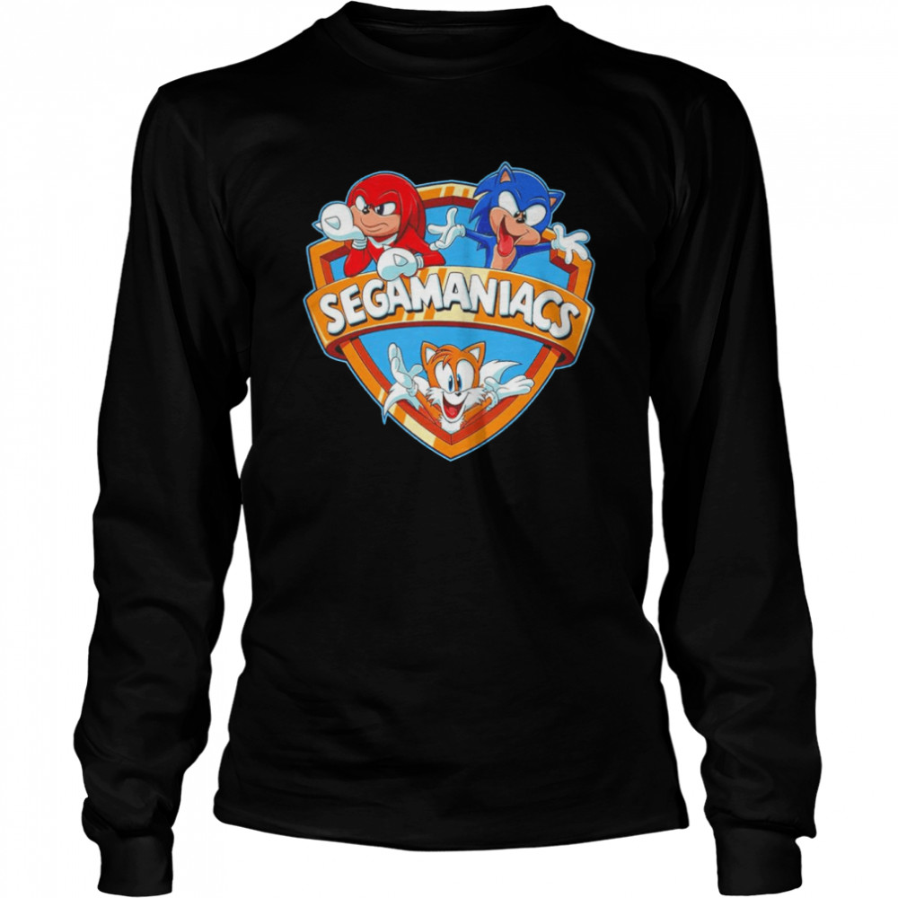 Sonic Segamaniacs shirt Long Sleeved T-shirt
