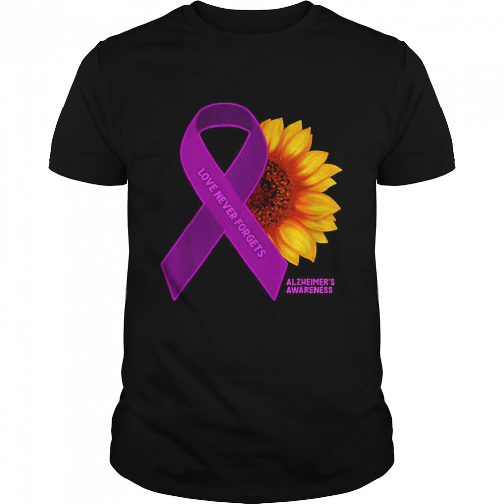 Sunflower Alzheimer’s Awareness  Classic Men's T-shirt