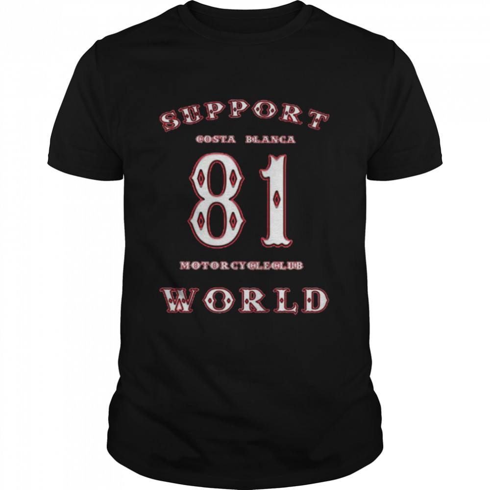 Support Costa Blanca 81 Motorcycle Club World shirt Classic Men's T-shirt