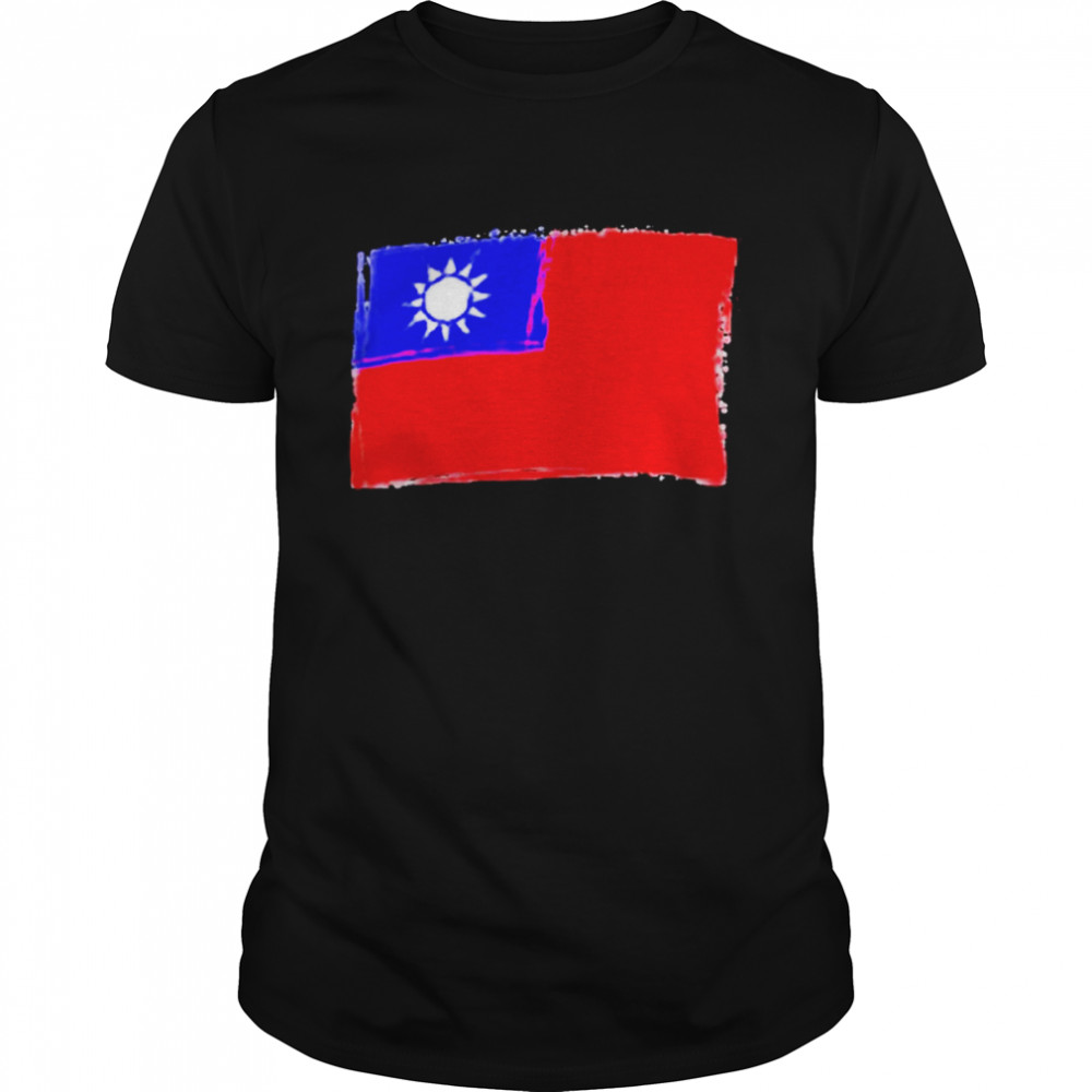 Taiwan Flag Taiwanese Flag Colors Taiwan Flag Tee  Classic Men's T-shirt