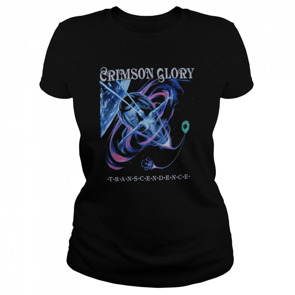Transcendence Heavy Metal Band Band Retro Design Crimson Glory shirt Classic Women's T-shirt